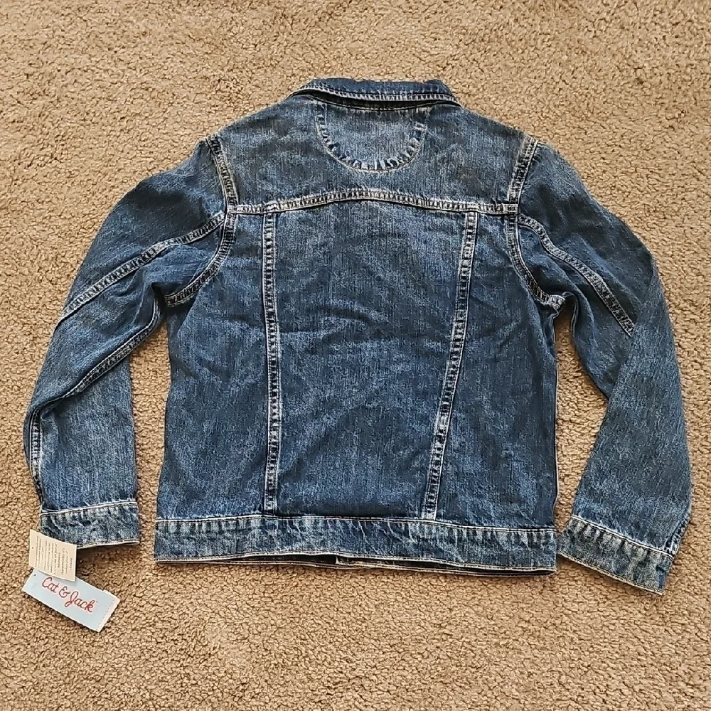 Cat & Jack Boys Denim Jacket Long Sleeve Large 10/12